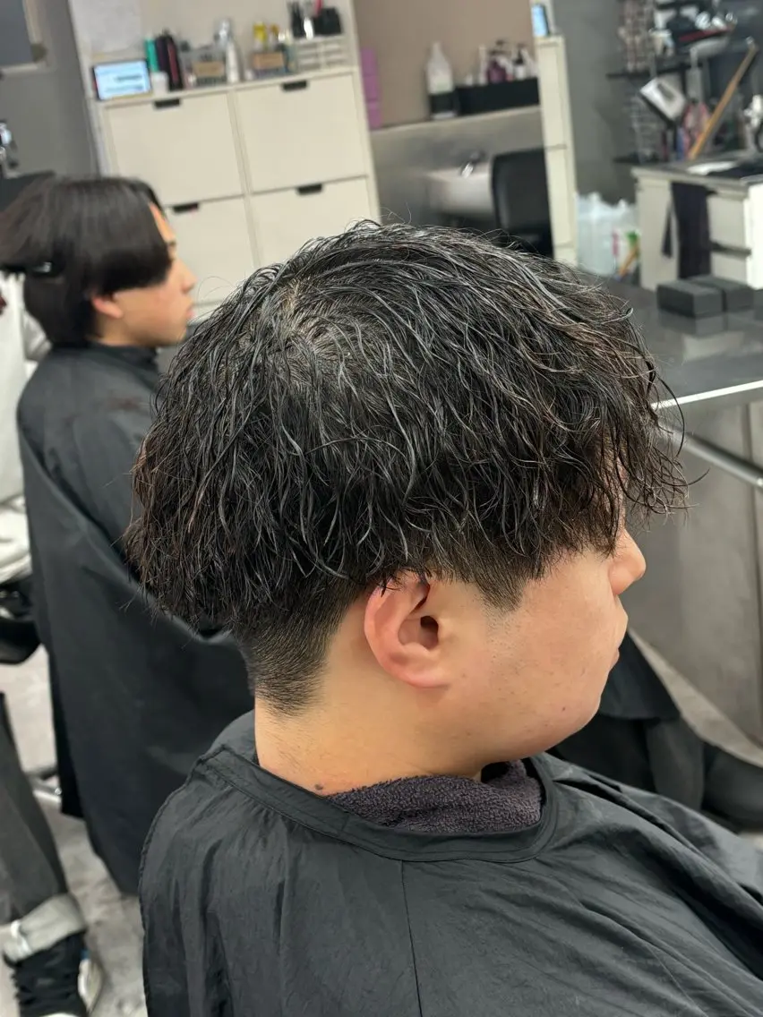 ショート パーマ メンズ カット パーマ ヘアセット お悩み解消✨/ メンズパーマ✨/直樹のヘアスタイル