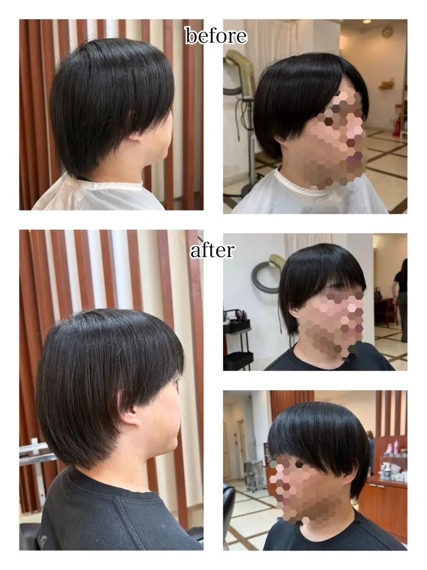 ミディアム メンズ 飯塚 美羽のヘアスタイル