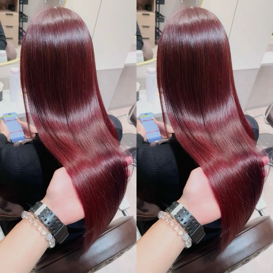 ロング カット ヘアカラー トリートメント 銀座⭐️髪質改善⭐️ 平中 留生のヘアスタイル