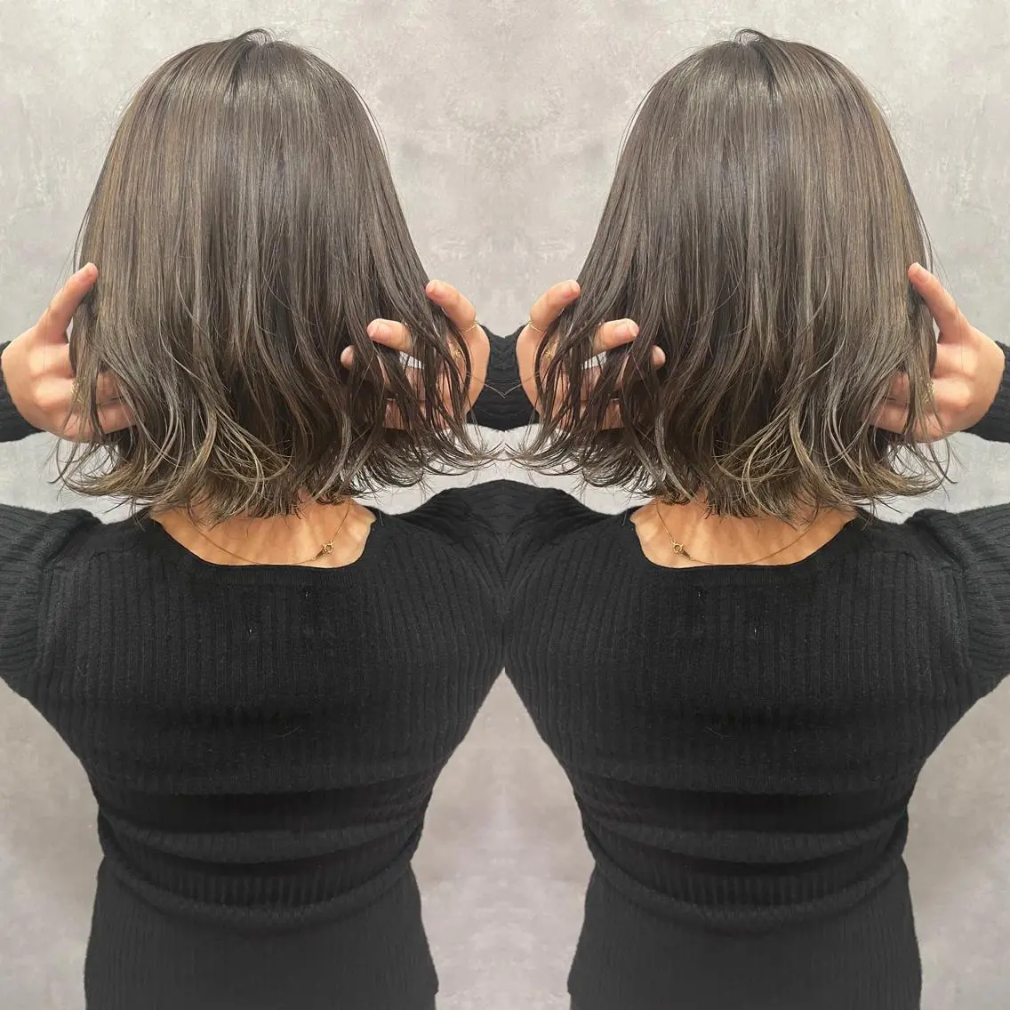 ミディアム ヘアカラー アートディレクター ワダヒサノリのヘアスタイル