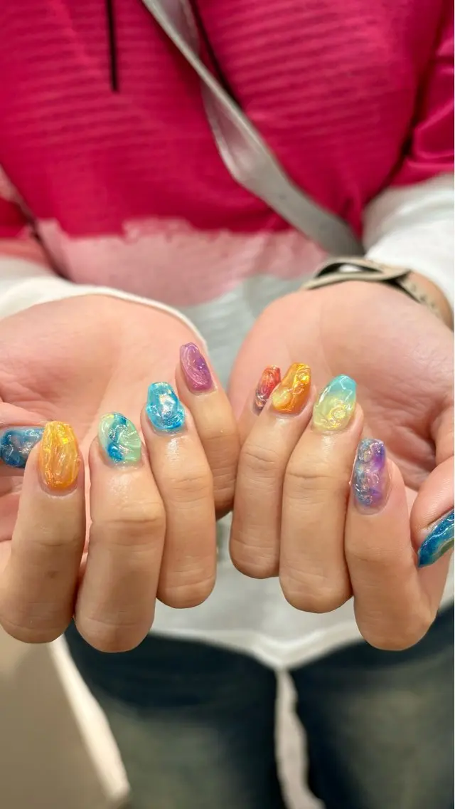 ネイル 髪質改善 ネイル コトミ🐸のヘアスタイル