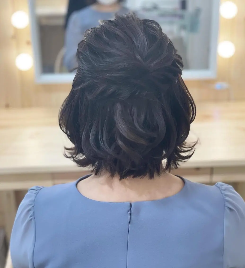 ショート ヘアアレンジ 鷲見 望のヘアスタイル