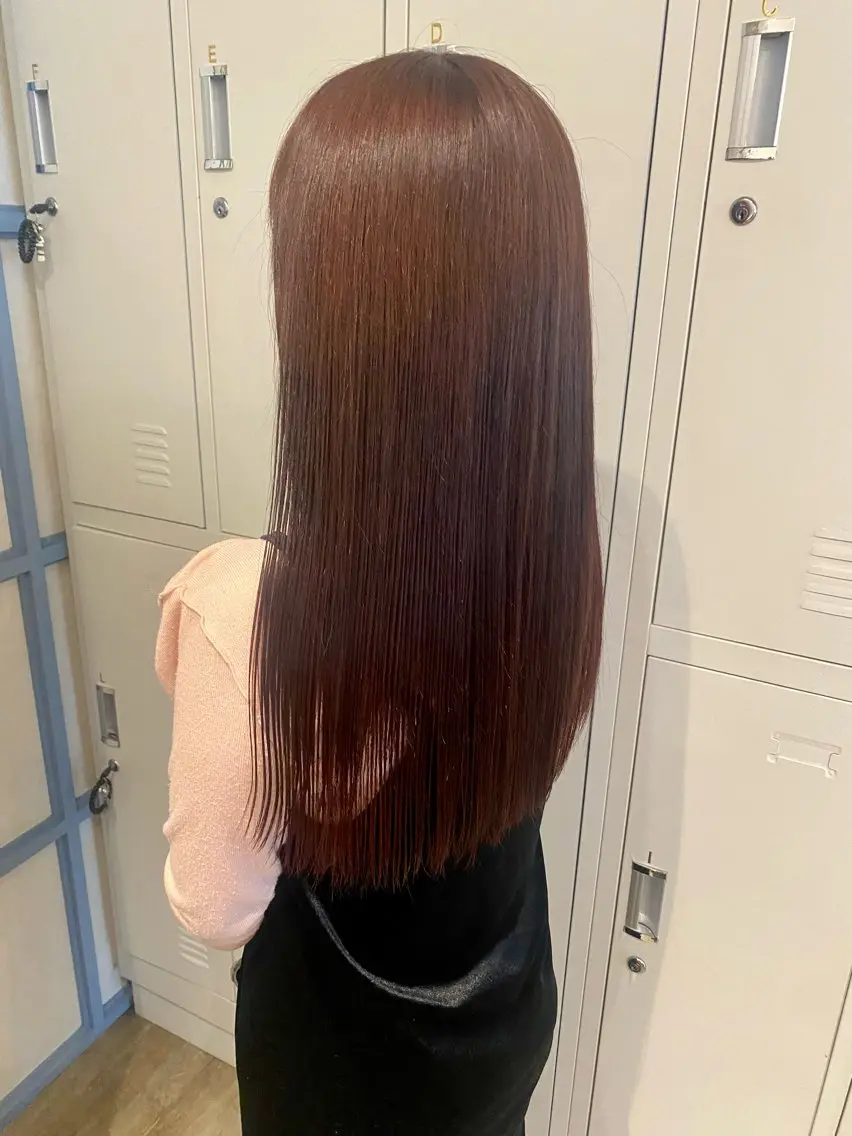 ロング カラー ブリーチ ブラウンカラー ダブルカラー イルミナカラー オリーブカラー N°+aero 😊れいか😊のヘアスタイル