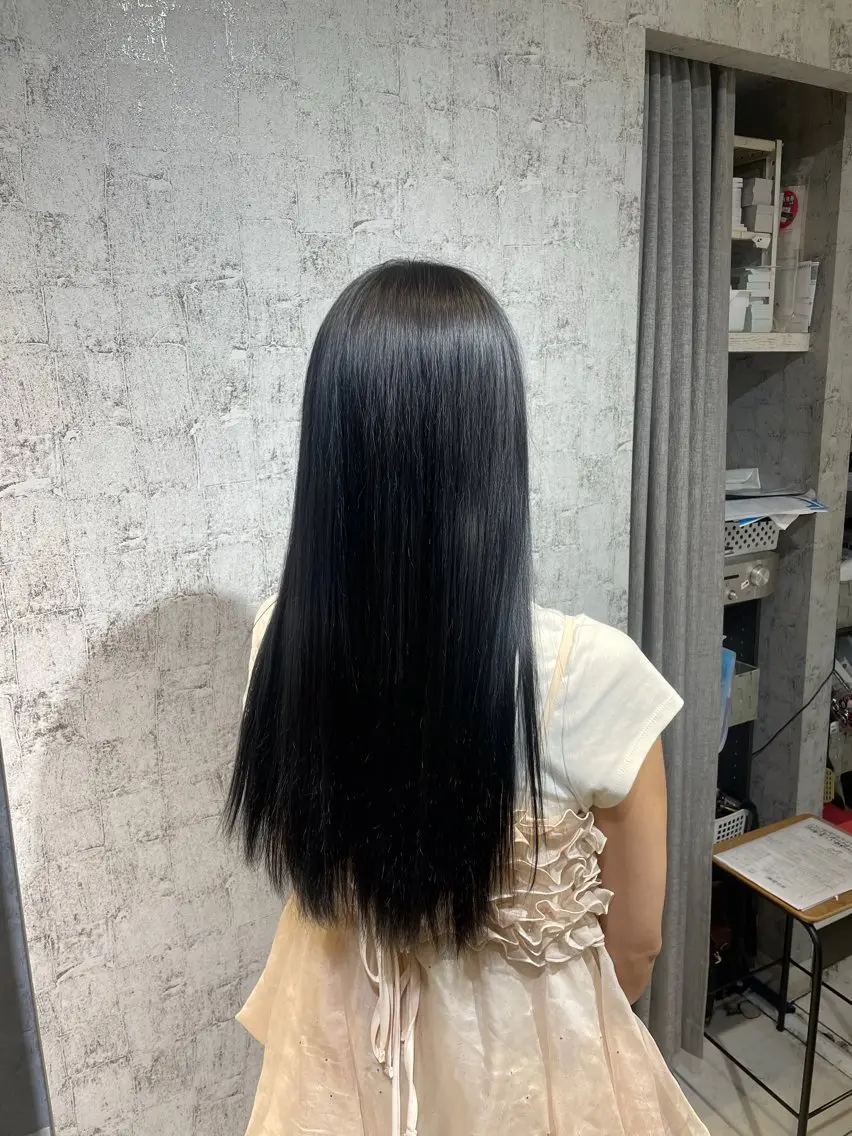 ロング ヘアカラー トリートメント 赤み消し艶カラー🌱 DAIGOのヘアスタイル