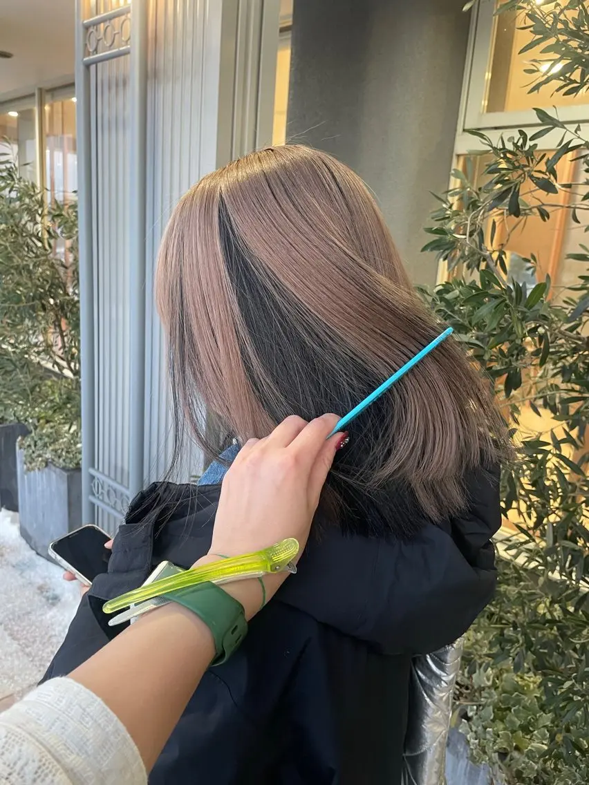 セミロング カット ヘアカラー トリートメント 石戸 春菜のヘアスタイル