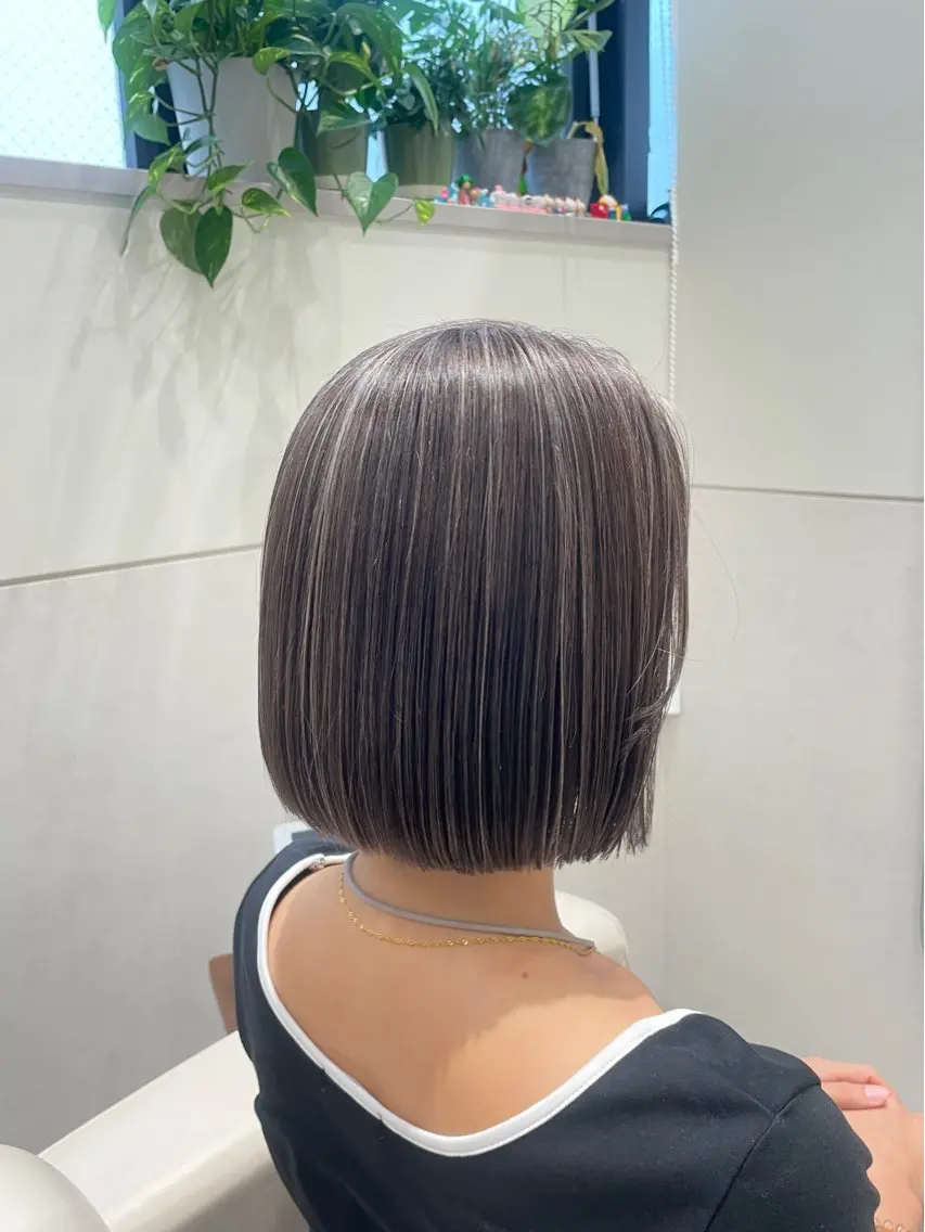 ミディアム カラー カット ヘアカラー 銀座/ハイトーン/ hayakaのヘアスタイル