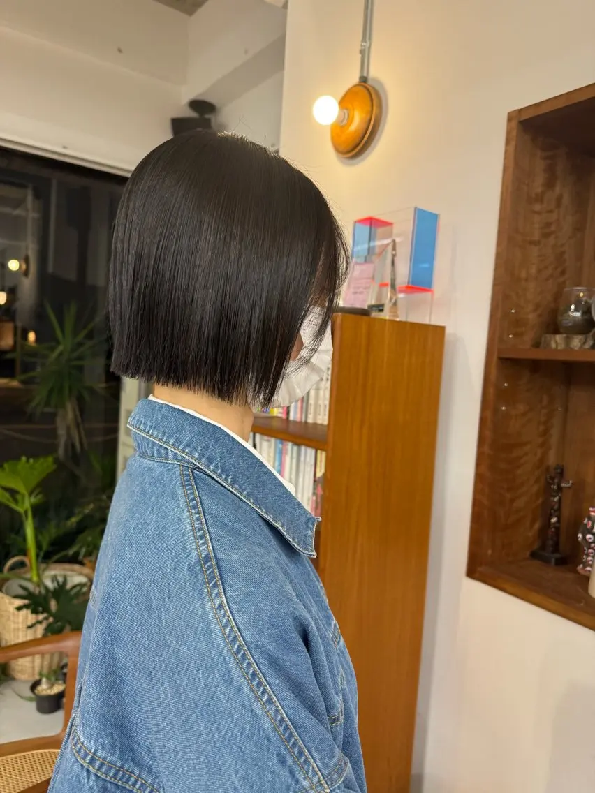 ミディアム ボブ カット まなみ/ PORT SALONのヘアスタイル