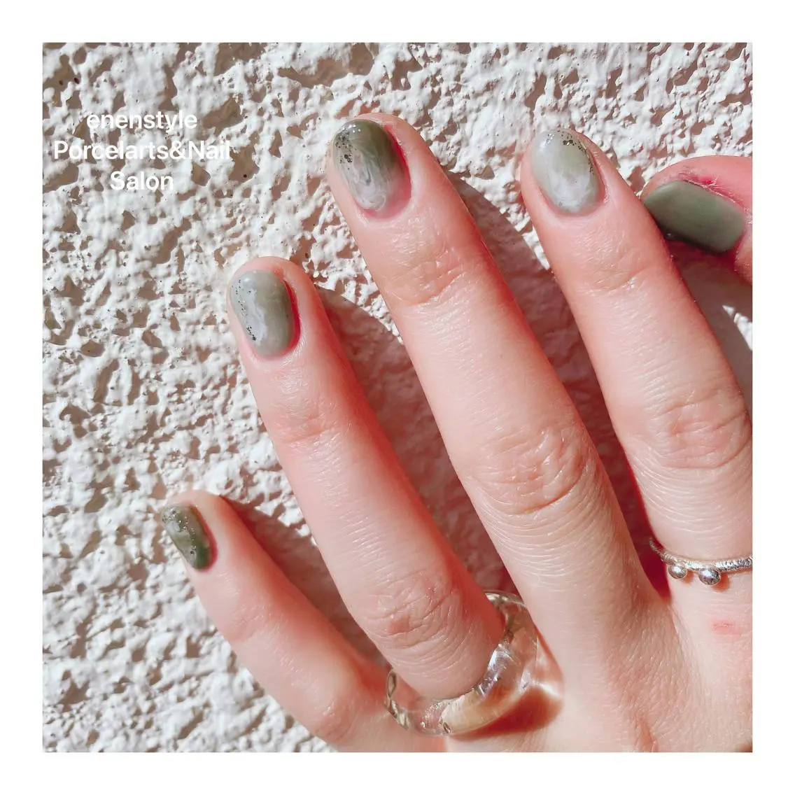 ショート ネイル ハンドネイル 🐾enen style 🐾のネイルデザイン