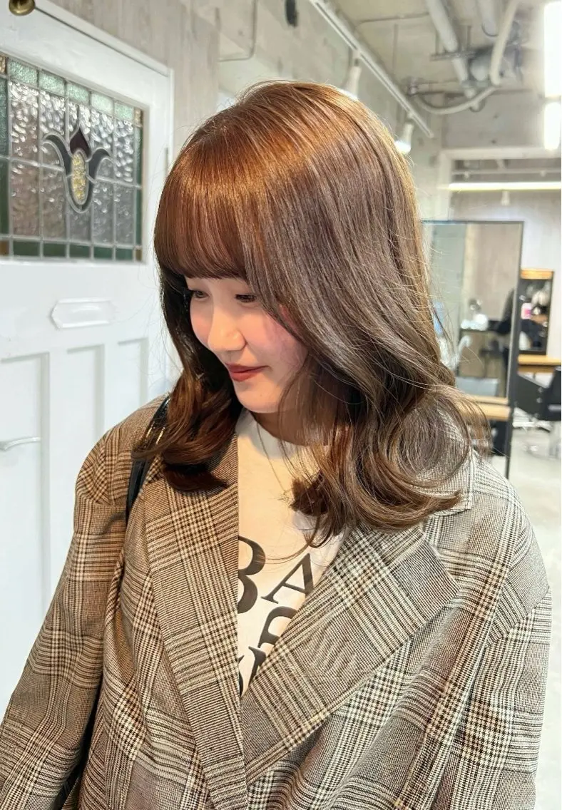 ミディアム ヘアカラー lafit kaede/韓国ヘアのヘアスタイル