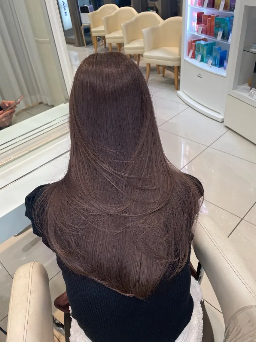 ロング カット ヘアカラー トリートメント ♡大人カワイイ hair♡徳井はやとのヘアスタイル