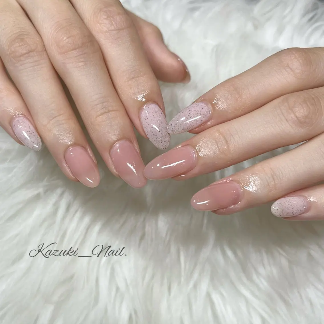 ネイル ジェルネイル ワンカラーネイル ハンドネイル PetitBlanc KAZUKIのネイルデザイン