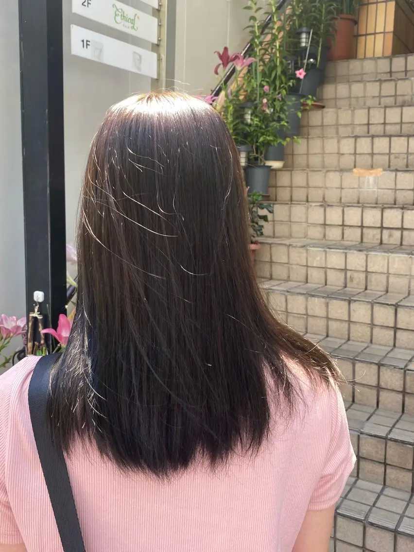 セミロング カラー 大塚メンズカット エシカル🌱松原大将のヘアスタイル