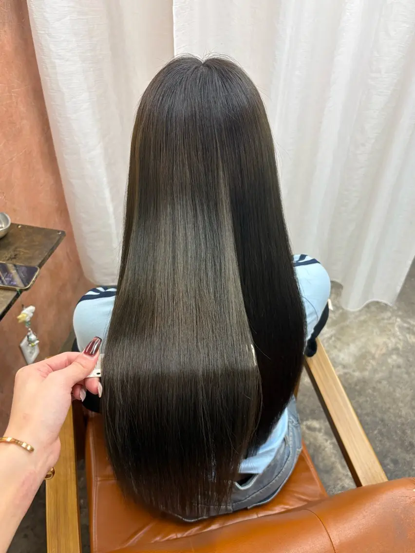 ロング ヘアカラー トリートメント Retsu /UniQのヘアスタイル