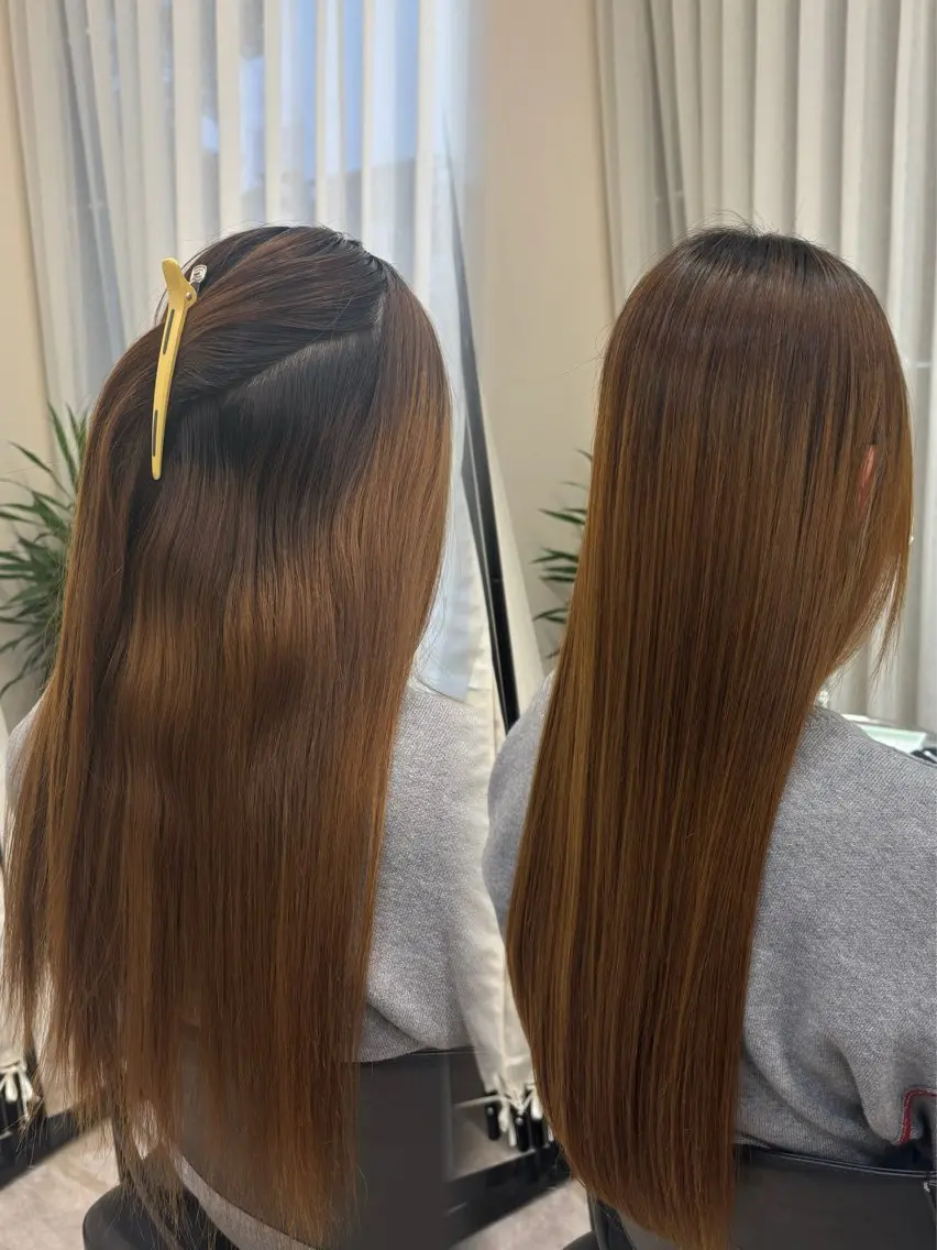 ロング 縮毛矯正 Defi ジュンキのヘアスタイル