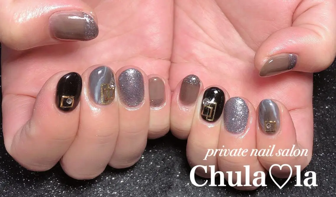 ネイル 持ち込み ハンドネイル Chula♡la 豊見城市高安のネイルデザイン