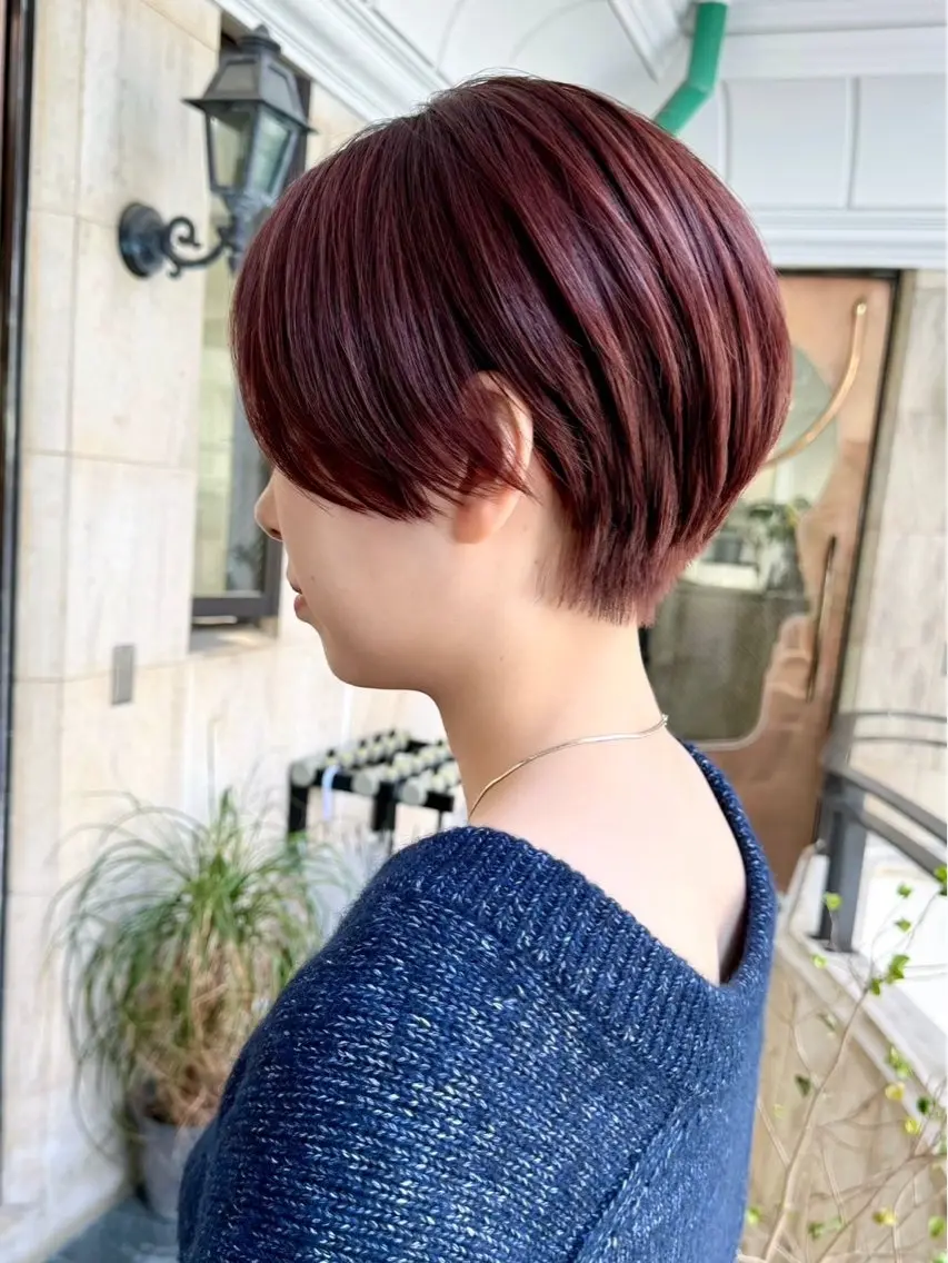 ショート ショートボブ ハンサムショート 丸みショート ボブ ショートヘア ✨️髪質改善＆艶カラ ー✨️Yudaiのヘアスタイル