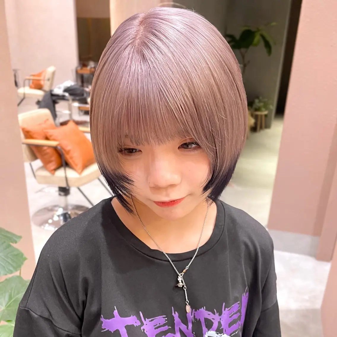 ショート カラー ヘアカラー トリートメント レイヤー/柔らか 透明感カラー/ゆきなのヘアスタイル