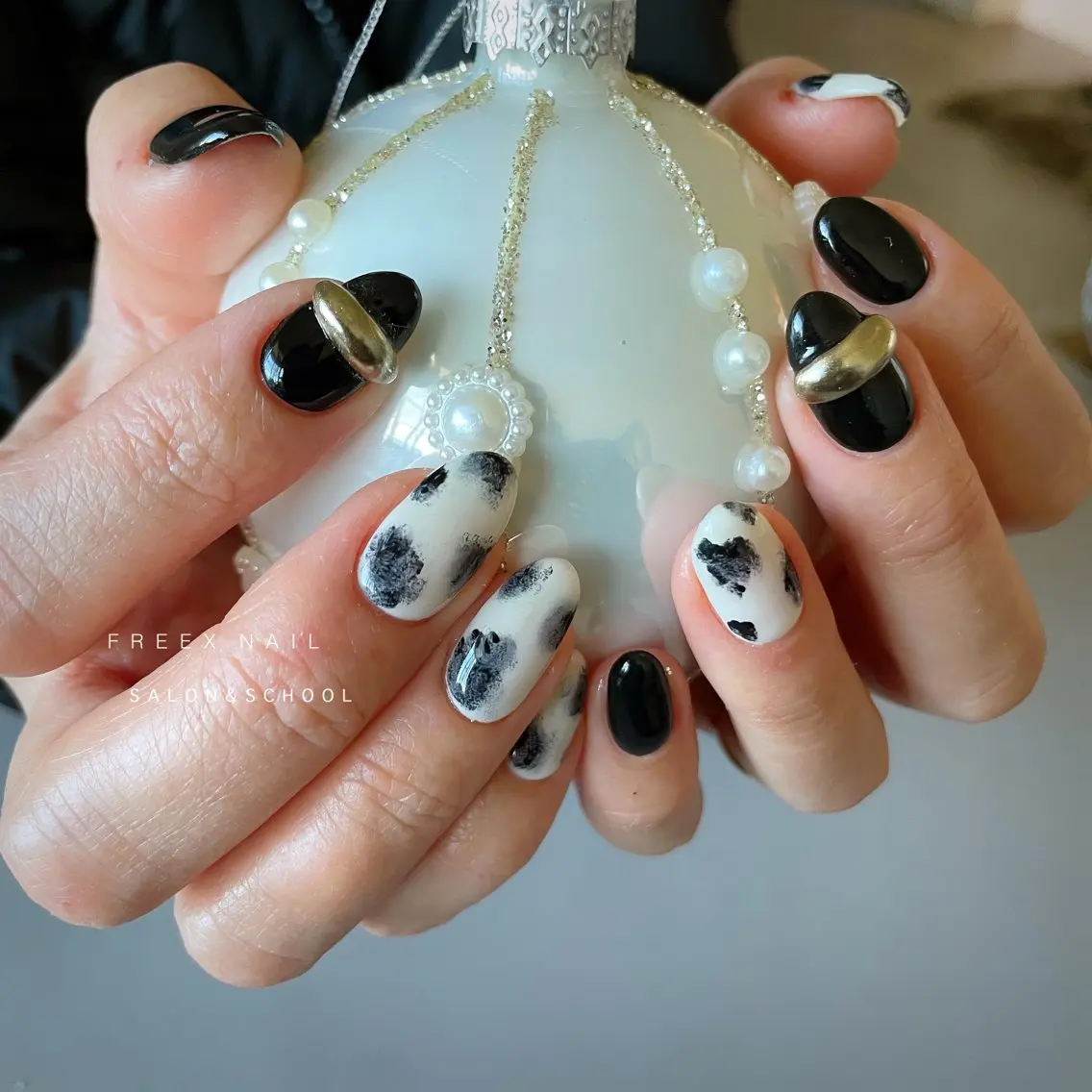 ネイル アニマル柄 ハンドネイル フットネイル freex nail /ニュアンス/個性派のネイルデザイン