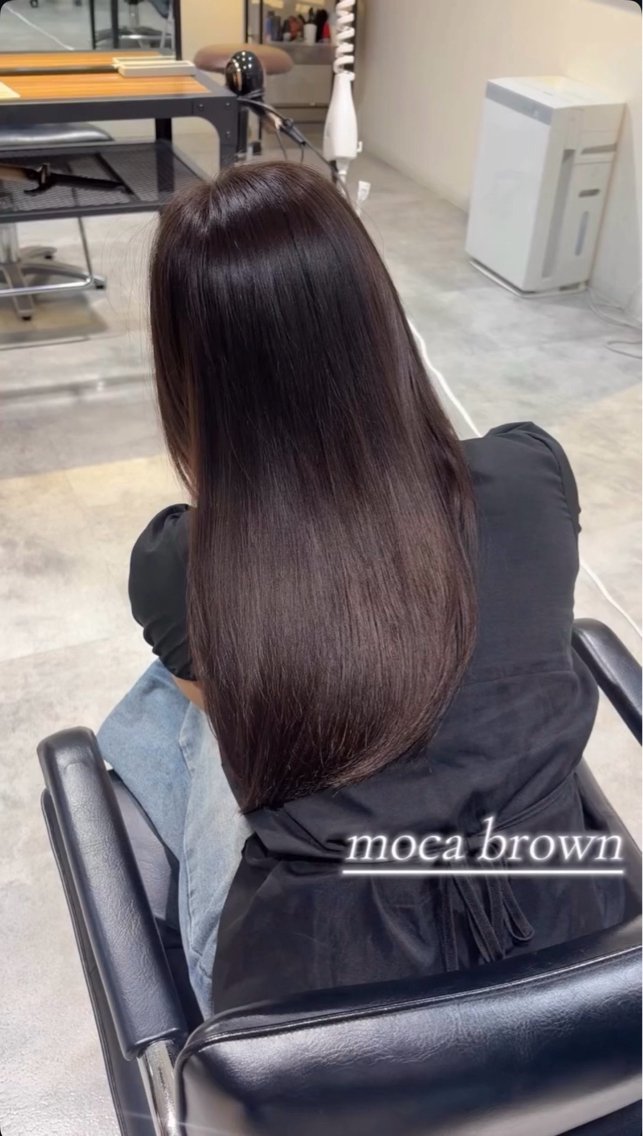 ロング 撮影モデル 久保 佳乃のヘアスタイル