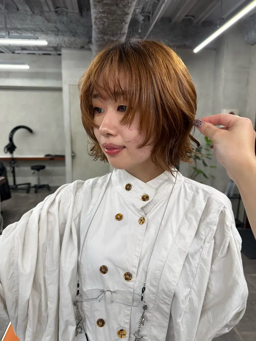【U26】似合わせカット+パーマ+トリートメント/ボブパーマ/ウルフパーマ/モデルの写真