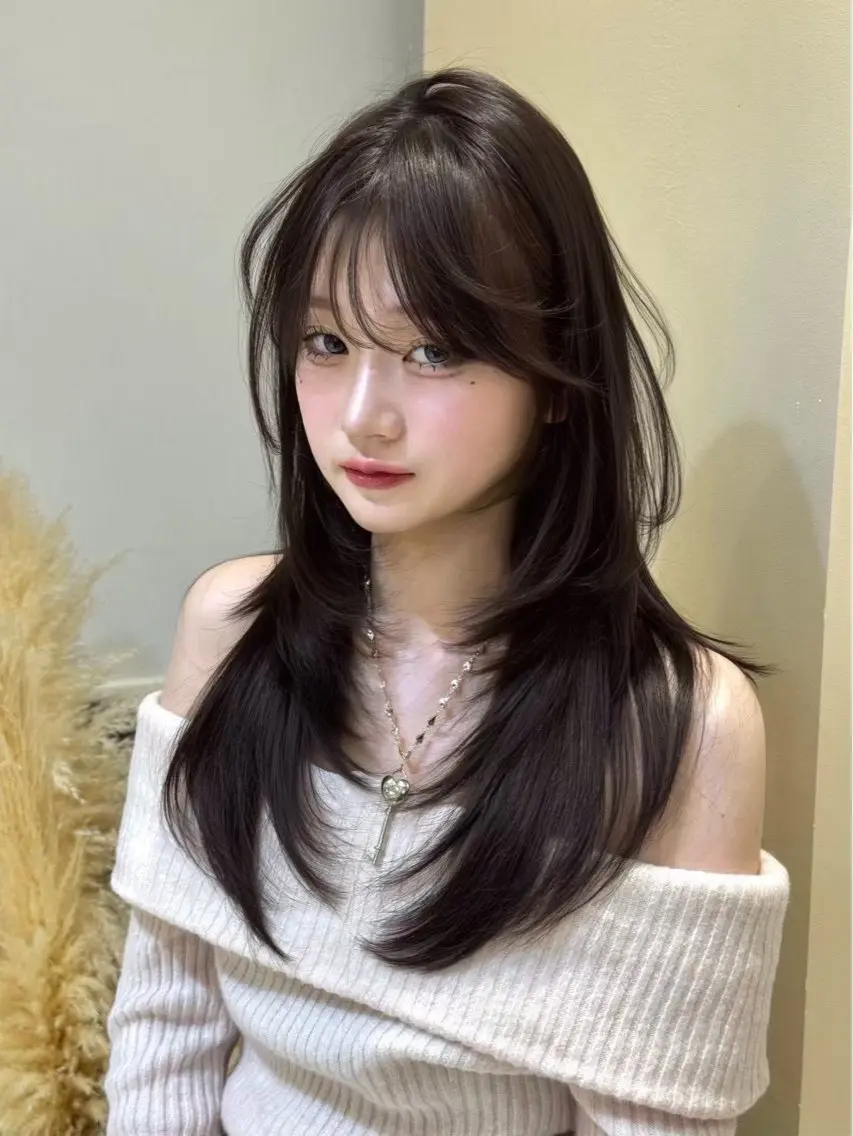 ロング Ruri縮毛矯正 酸性ストレートのヘアスタイル