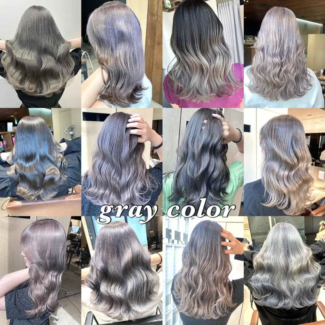 ロング カラー ベージュカラー 黒髪 ブリーチ ブルーカラー ブルーブラック カット ヘアカラー 顔まわりの神様✨ 透明感カラー藤嶋秀幸のヘアスタイル