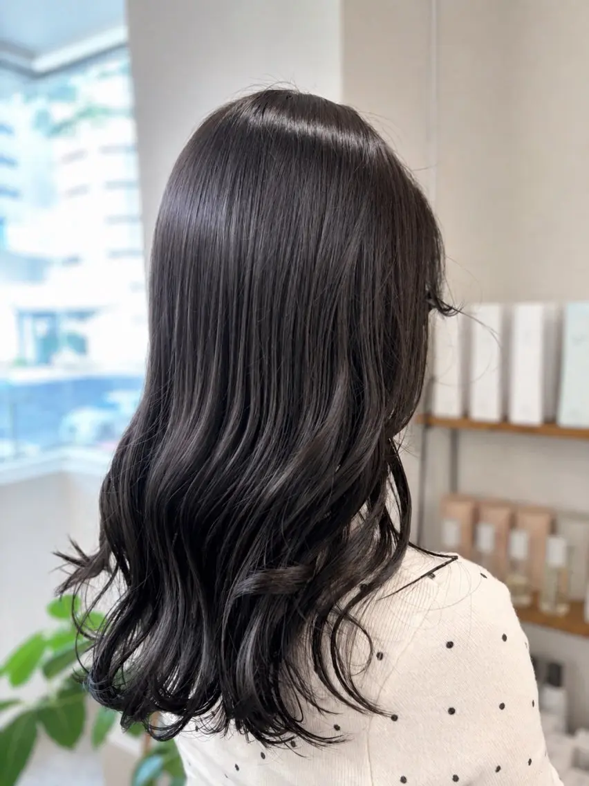 セミロング カラー トリートメント ヘアカラー トリートメント 髪質改善/ 艶髪人気/Renaのヘアスタイル