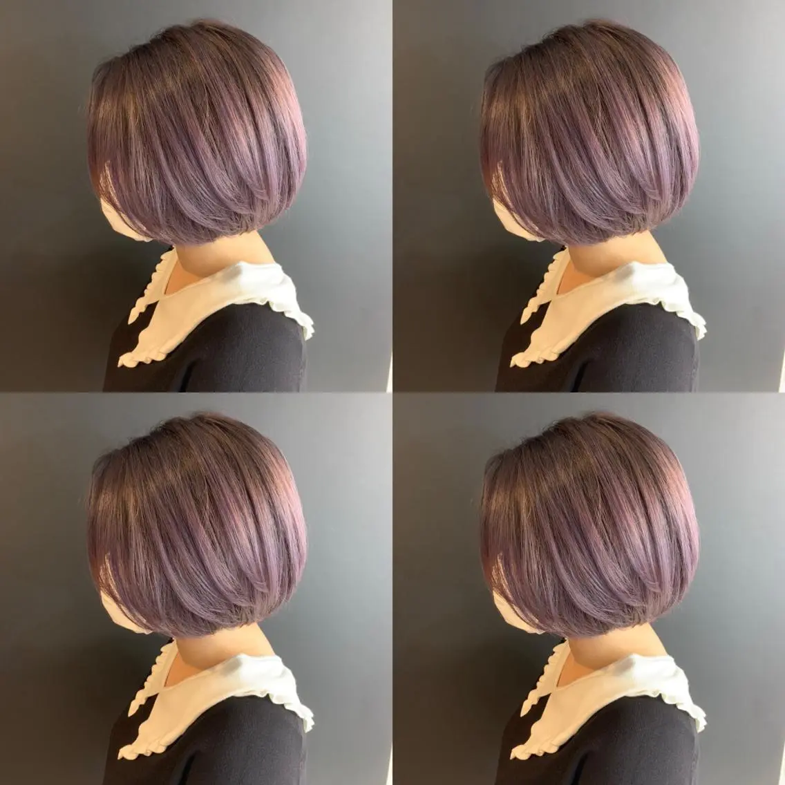 ショート カラー ラベンダーカラー ✨レイヤー/髪質改善 /縮毛矯正✨ナカムラのヘアスタイル