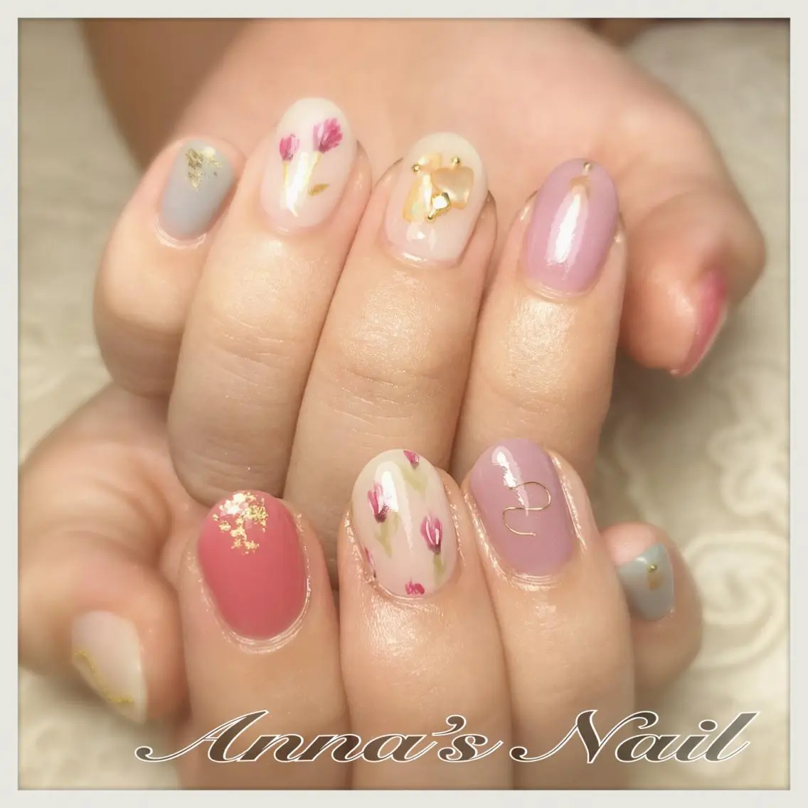 ネイル 清口 杏奈のネイルデザイン
