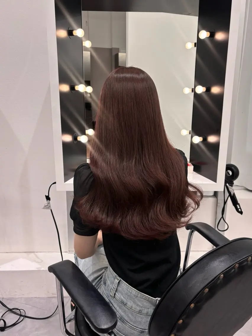 【暖色系カラー♦️✨】ワンカラー＋選べるオリジナルケア💇‍♀️の写真