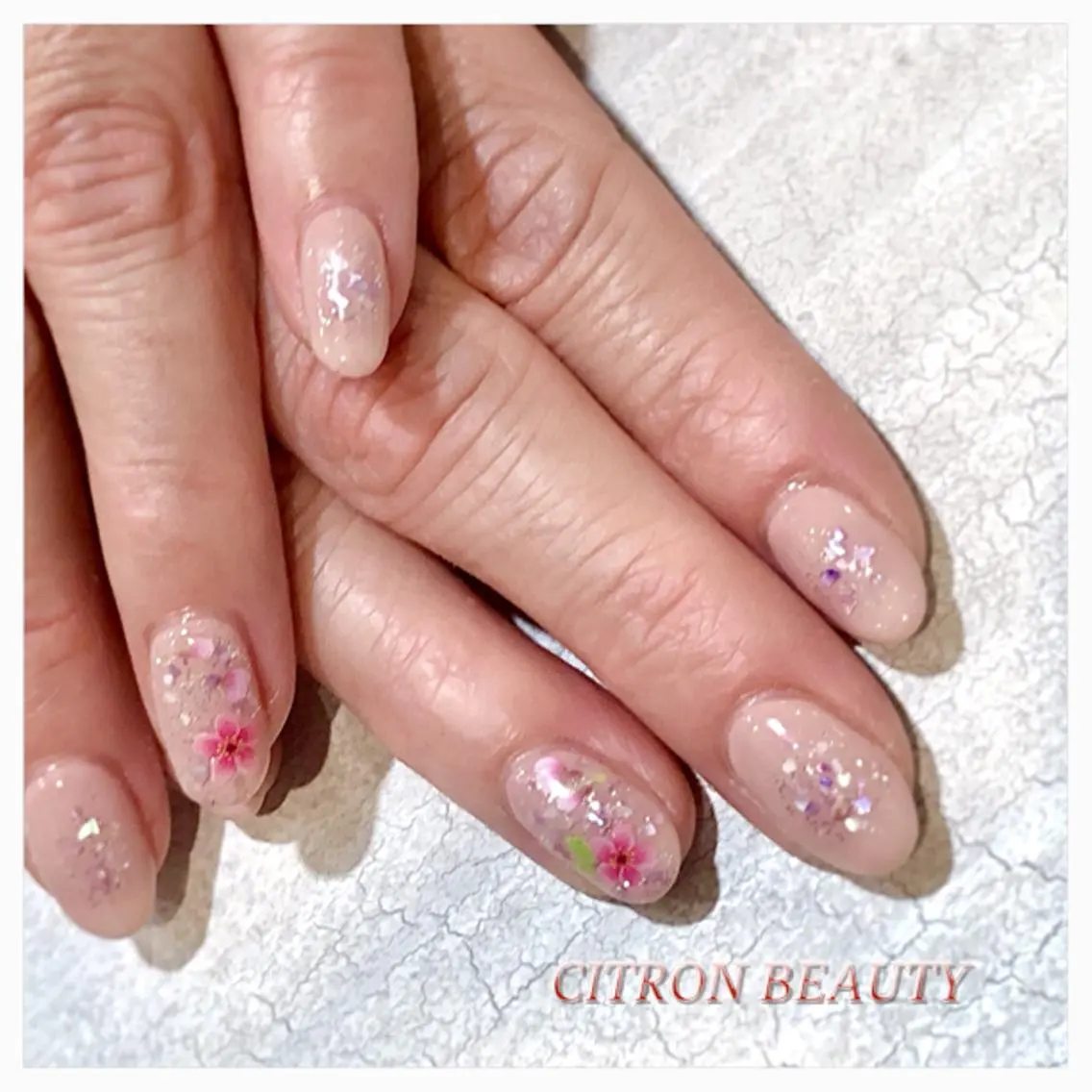 ネイル 桜ネイル 春ネイル CITRON NAIL💅練習生のネイルデザイン