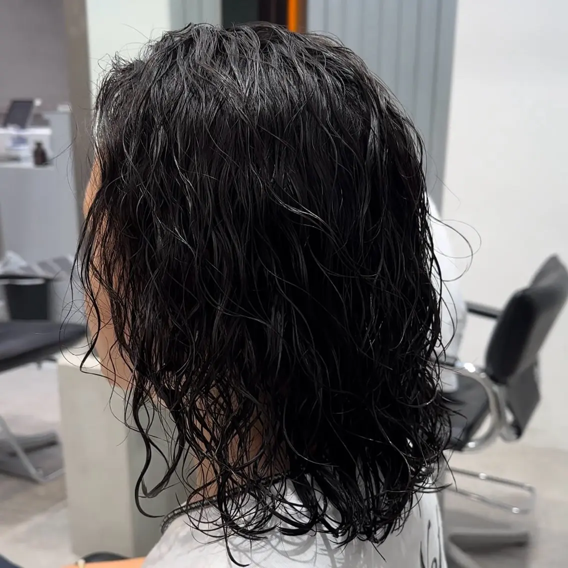ミディアム パーマ メンズ 当日予約⭕️ 太田のヘアスタイル