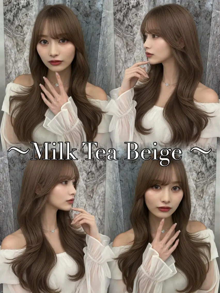 ロング カラー ヘアカラー トリートメント 韓国風カラーカット 🤍店長 鳥越のヘアスタイル