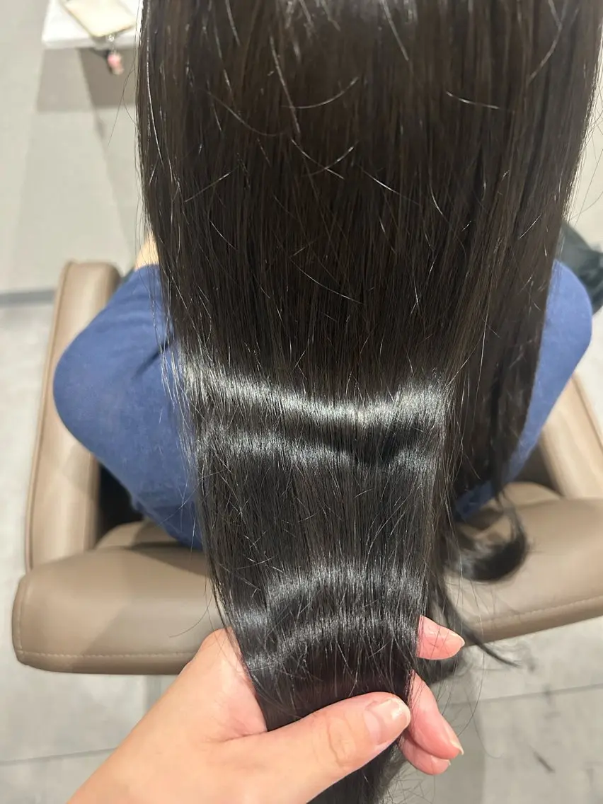 セミロング カラー グレージュ 髪質改善 🎀赤み消し カラーyui🎀のヘアスタイル