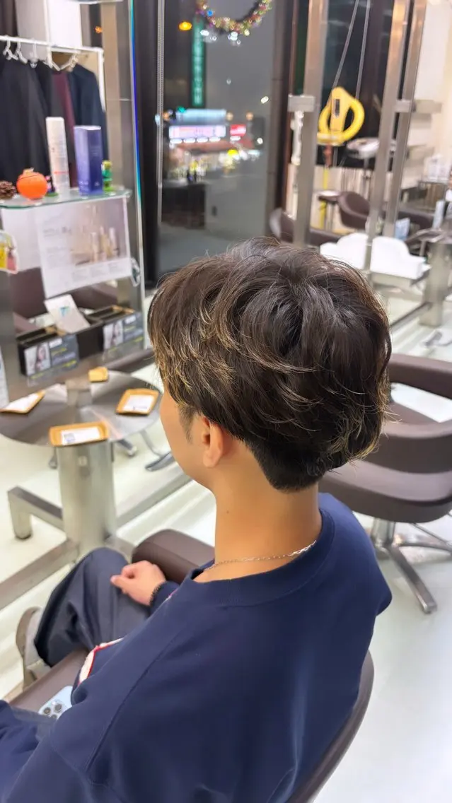 メンズ メンズパーマ カット パーマ WiLL 梶岡日菜のヘアスタイル