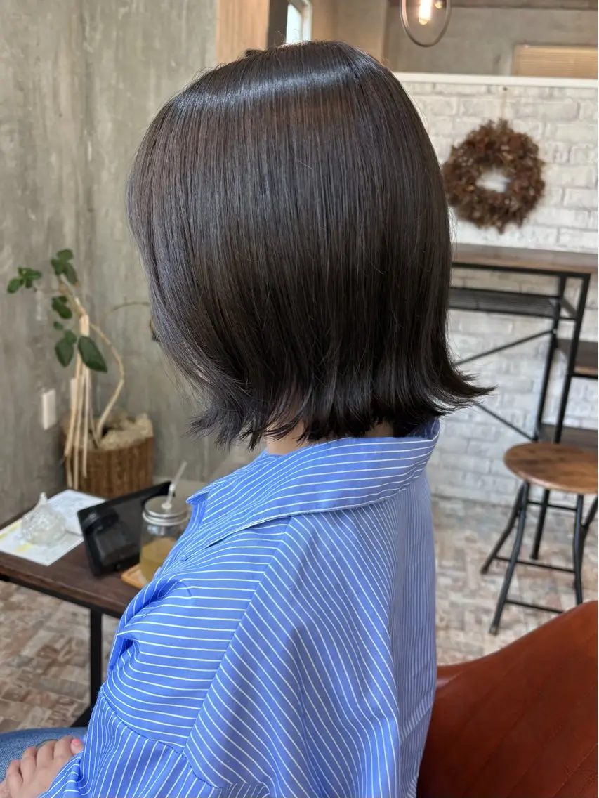 カラー グレージュ オリーブグレージュ オリーブグレー ヘアカラー botan🎀 harunaのヘアスタイル