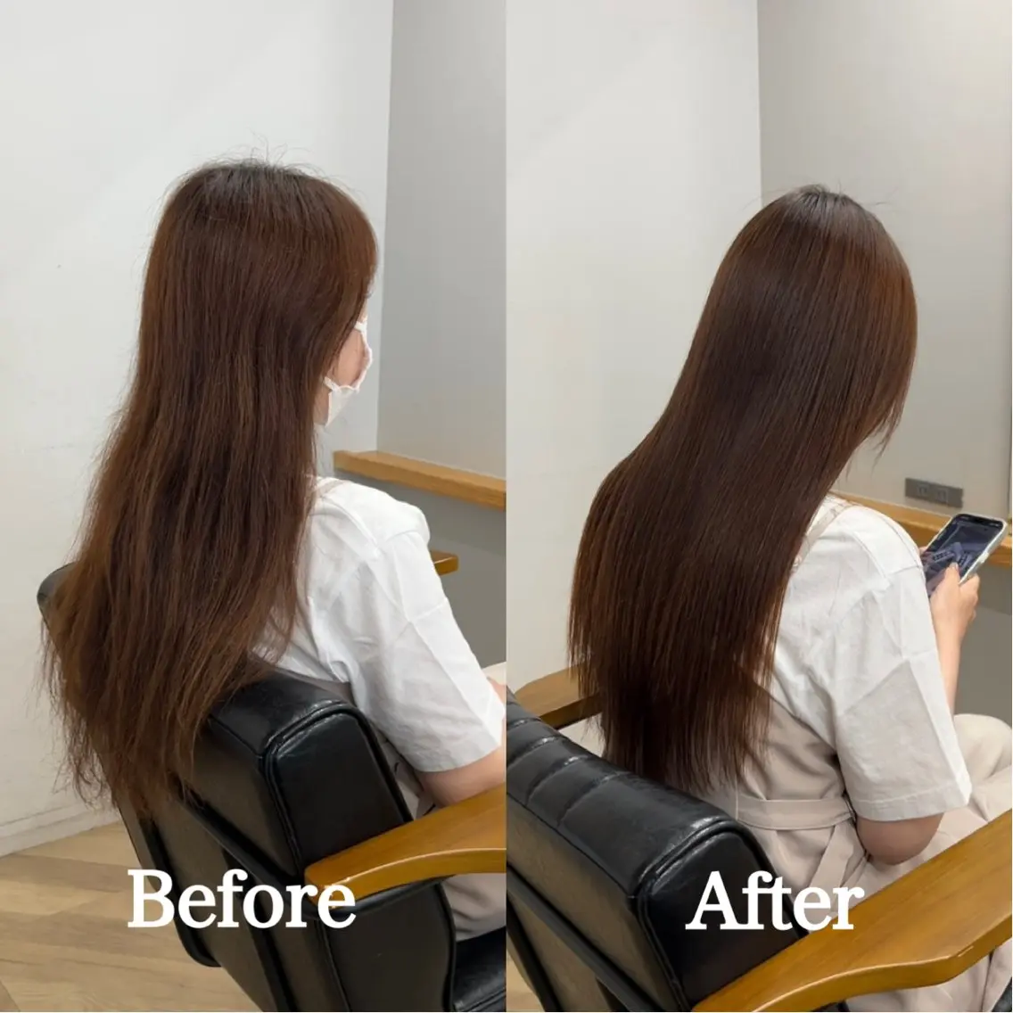 ロング カット 縮毛矯正 トリートメント 縮毛矯正/髪質改善 /nuup岩田のヘアスタイル