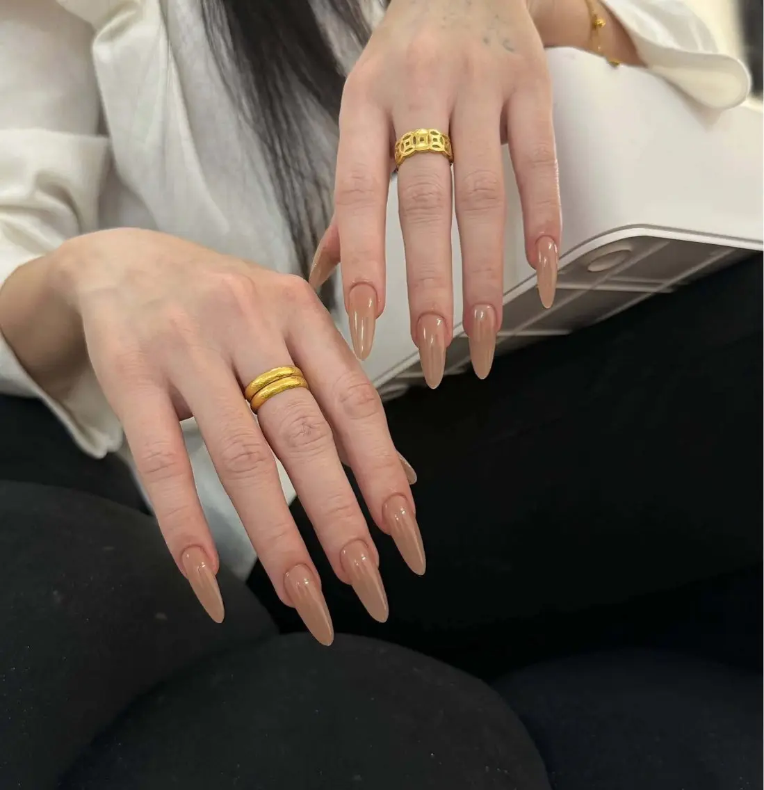 ネイル アートネイル ボルドー 長さ出し ハロウィン キラキラネイル ハンドネイル ハンドケア Mina Aurea Nailのネイルデザイン