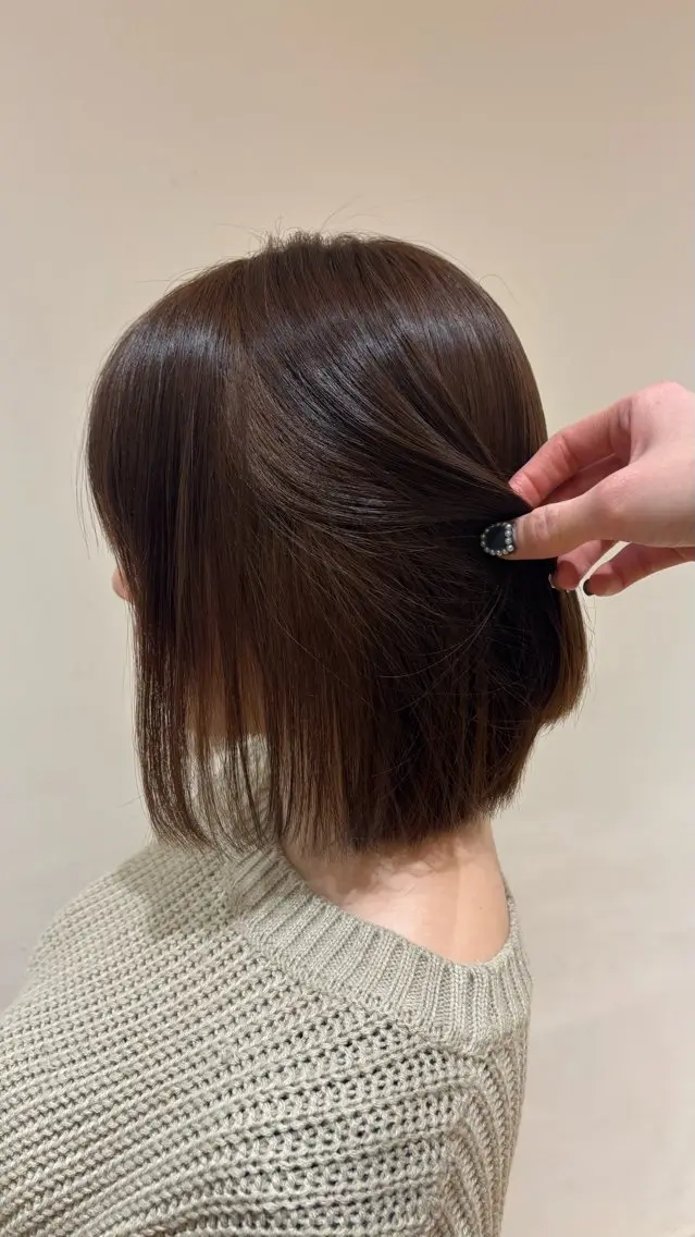 ロング カラー ブリーチ ブラウンカラー ブリーチなしカラー トリートメント 🫧🦋美髪矯正/パ ーマ🦋🫧わかなのヘアスタイル