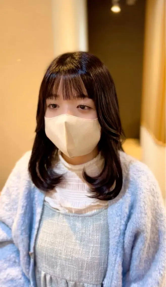 ミディアム カラー みな🫧艶カラー /似合わせカットのヘアスタイル