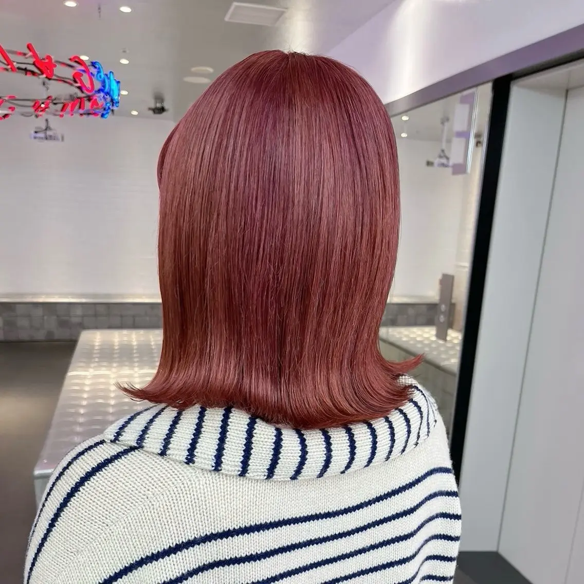 ショート カラー ボブ×艶カラー 特化・リクト💥のヘアスタイル