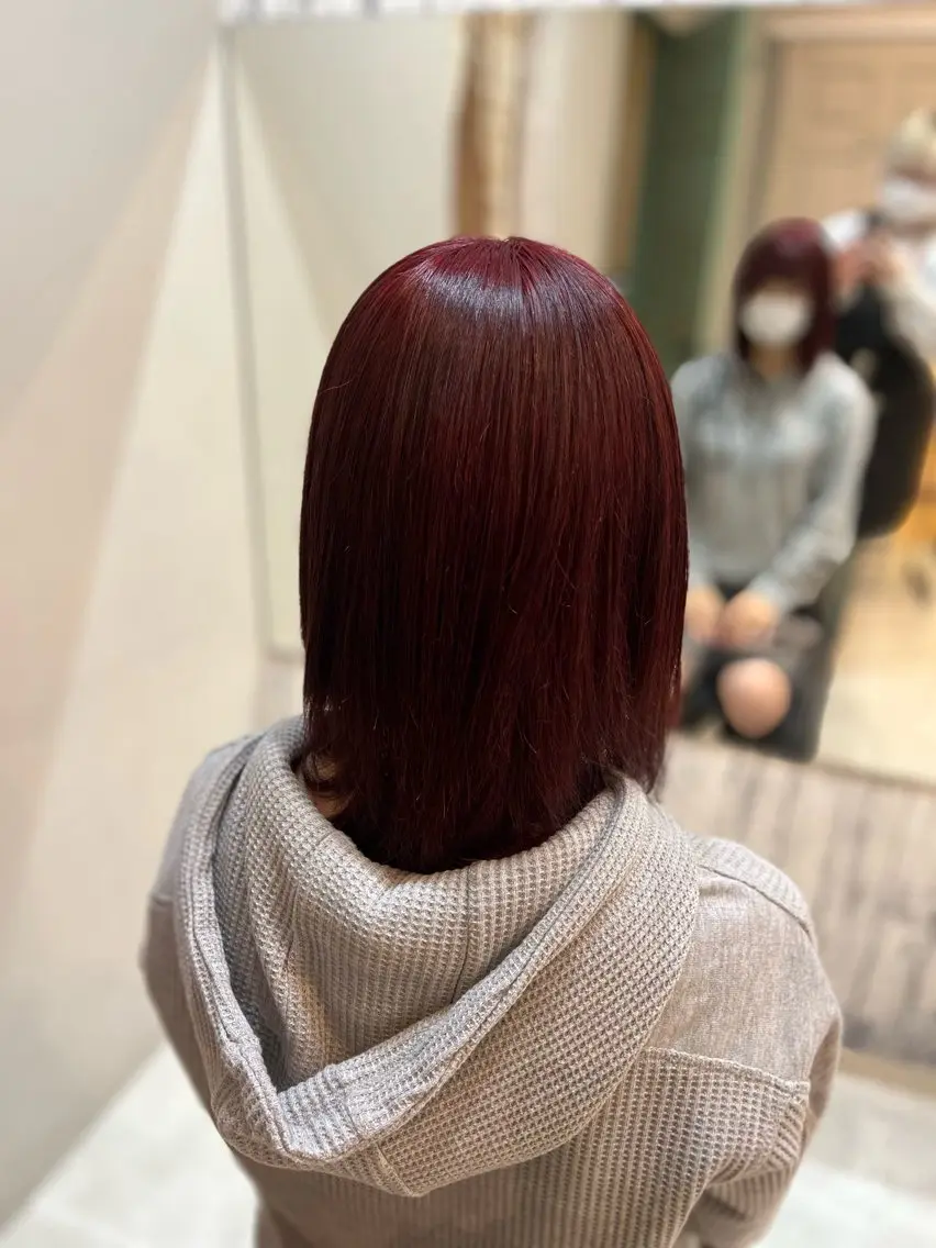 ミディアム カラー ブリーチ ハイライトカラー ハイライト 💫ワカ/松本/ カットモデル募集中のヘアスタイル