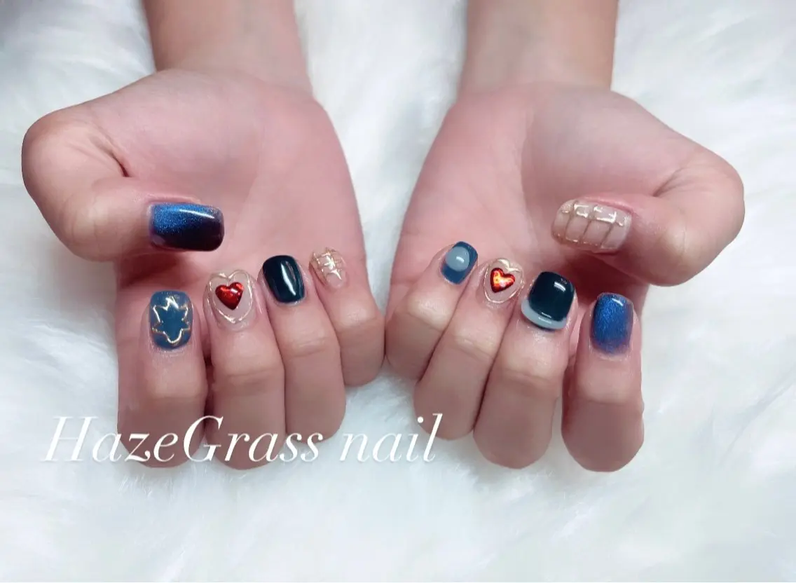 ミディアム HazeGrass NAILのネイルデザイン