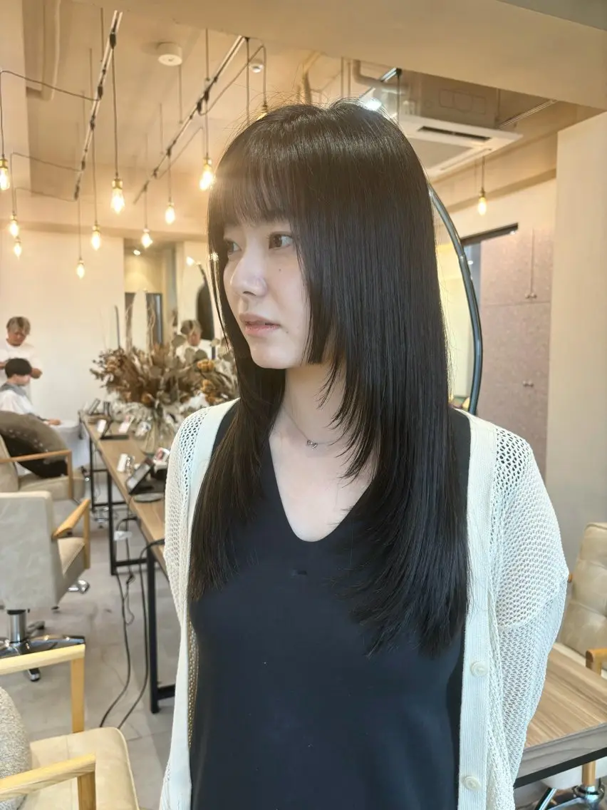ロング カット トリートメント 髪質改善美髪 矯正/髪質改善カラーのヘアスタイル