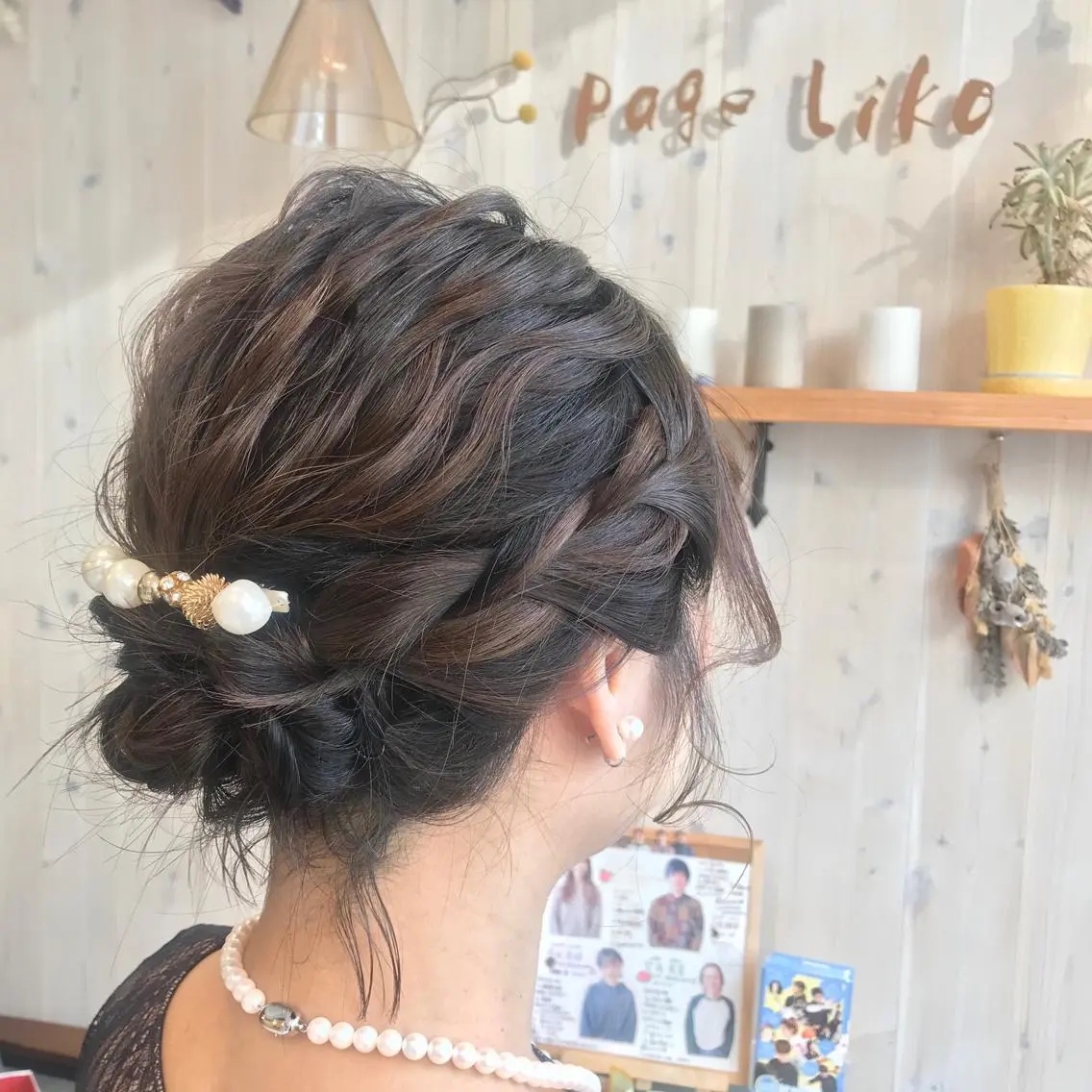 ショート ヘアアレンジ 入学式 卒業式のヘアスタイル 透明感カラー/ 寺田千雅子のヘアスタイル