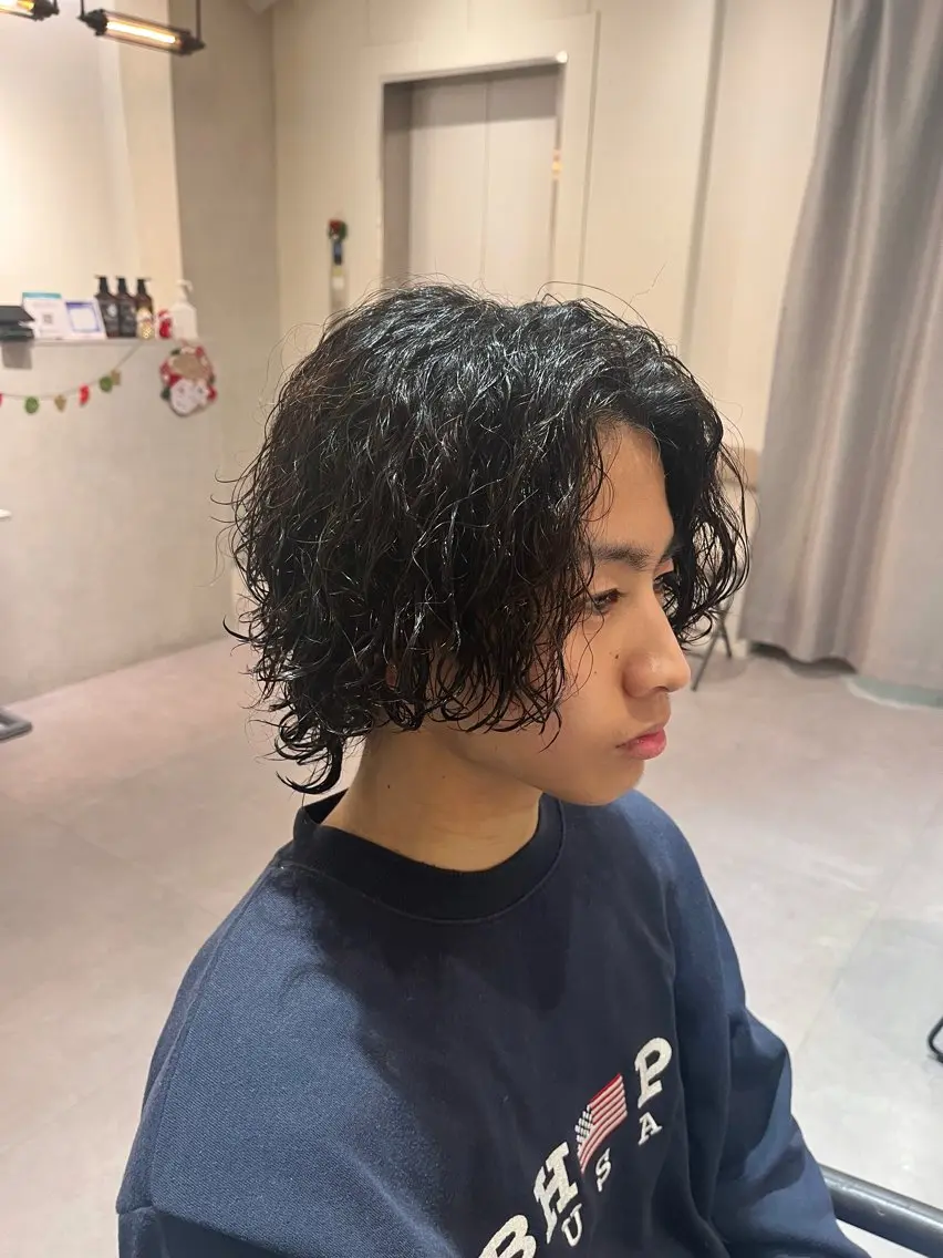 ミディアム パーマ メンズ 【メンズ特化】 メンズパーマ/雄斗のヘアスタイル