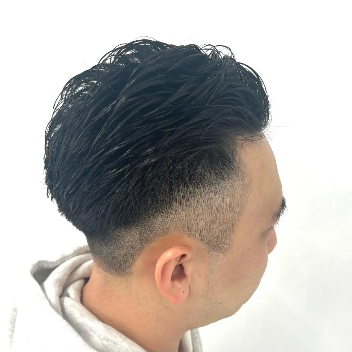 ショート メンズ オールバック カット 柏メンズカットパーマ NO.1タイチのヘアスタイル