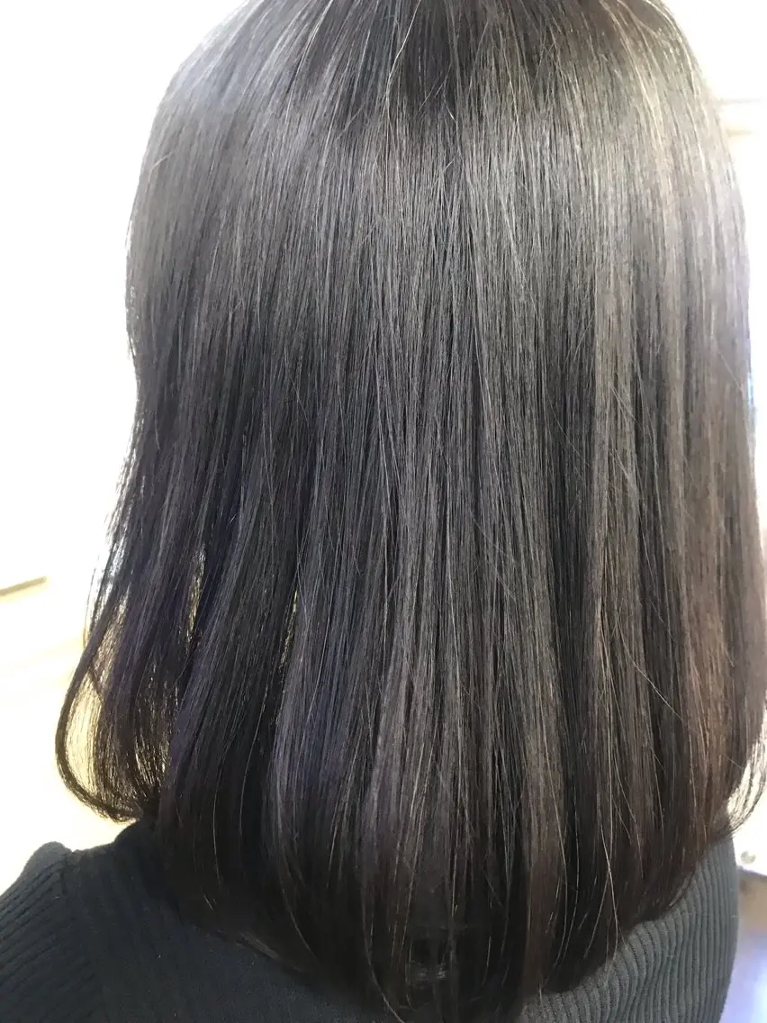 ミディアム パーマ ヘアカラー 桧山 真のヘアスタイル