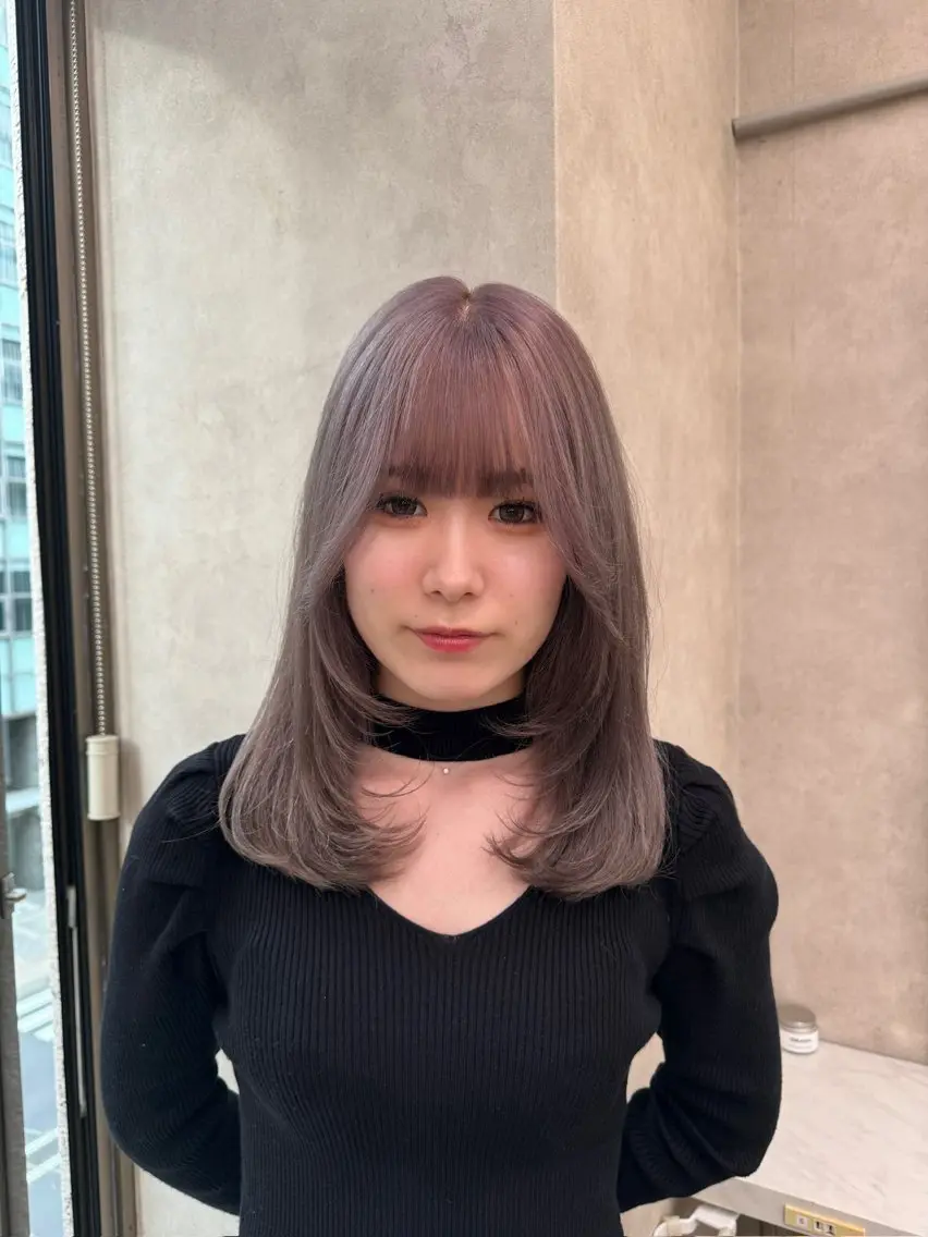 ミディアム カラー ヘアアレンジ Over hair_ misakiのヘアスタイル