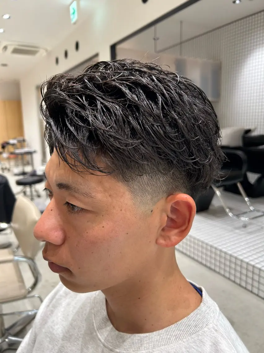【メンズ、撮影OKの方限定メニュー】メンズカット+曲がる縮毛矯正の写真